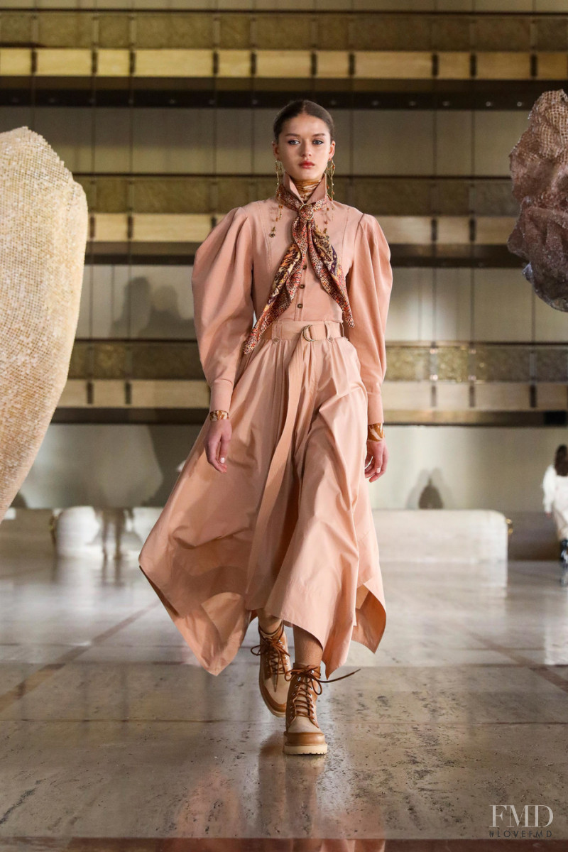Anastasia Panasenko featured in  the Ulla Johnson fashion show for Autumn/Winter 2021