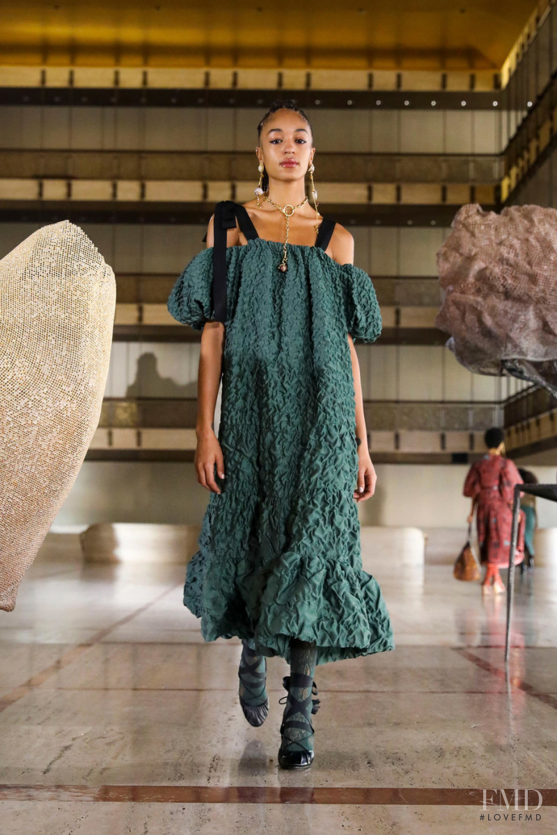 Indira Scott featured in  the Ulla Johnson fashion show for Autumn/Winter 2021