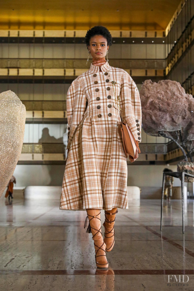 Ayesha Sesay featured in  the Ulla Johnson fashion show for Autumn/Winter 2021