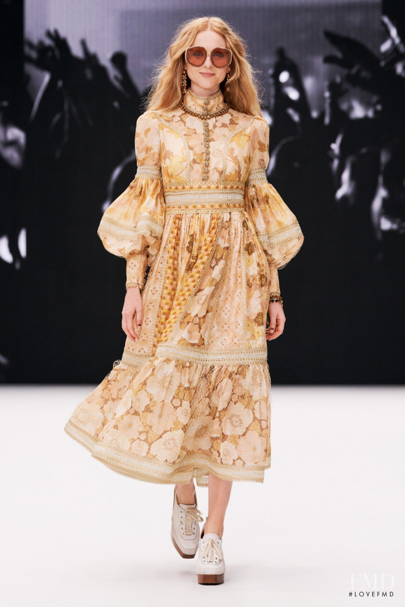Madison Stubbington featured in  the Zimmermann fashion show for Autumn/Winter 2021