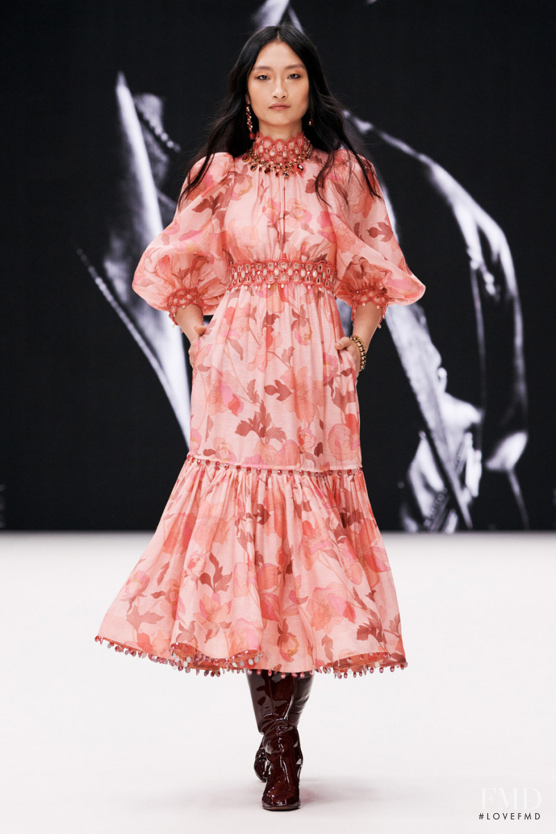 Rowena Xi Kang featured in  the Zimmermann fashion show for Autumn/Winter 2021