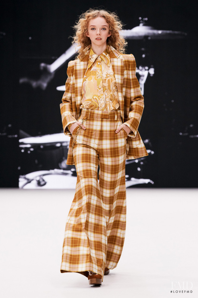 Lily Nova featured in  the Zimmermann fashion show for Autumn/Winter 2021