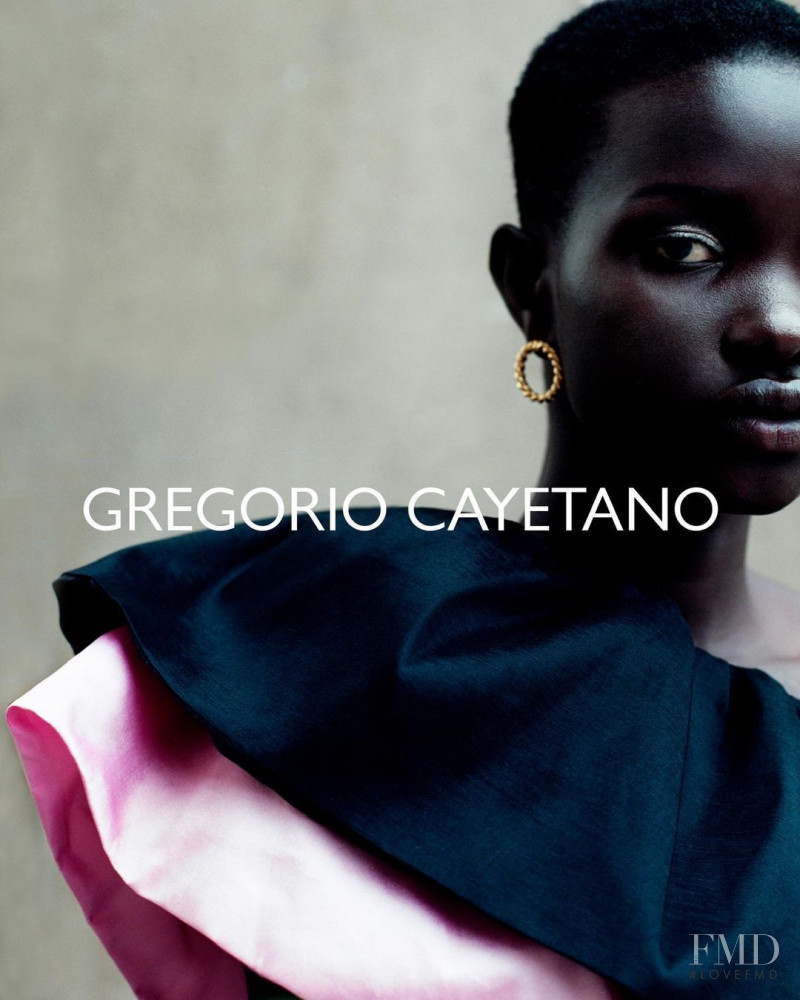 Akon Changkou featured in  the Gregorio Cayetano advertisement for Spring/Summer 2021