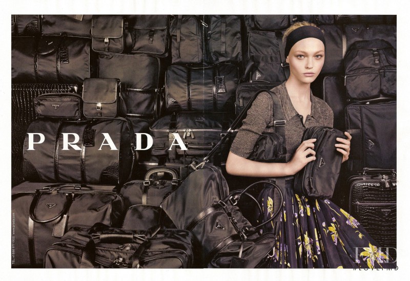 Sasha Pivovarova featured in  the Prada advertisement for Resort 2008