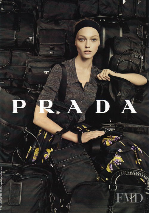 Sasha Pivovarova featured in  the Prada advertisement for Resort 2008