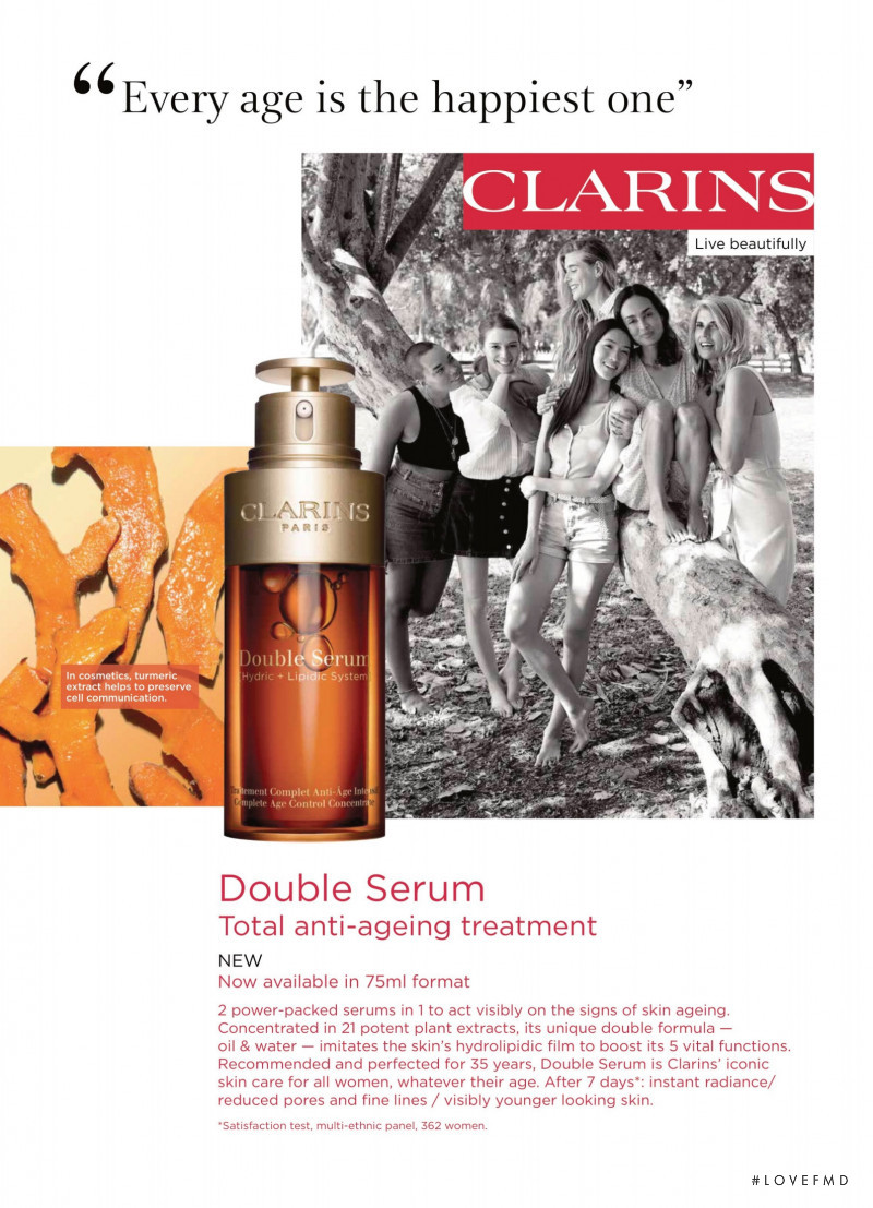 Clarins advertisement for Spring/Summer 2021