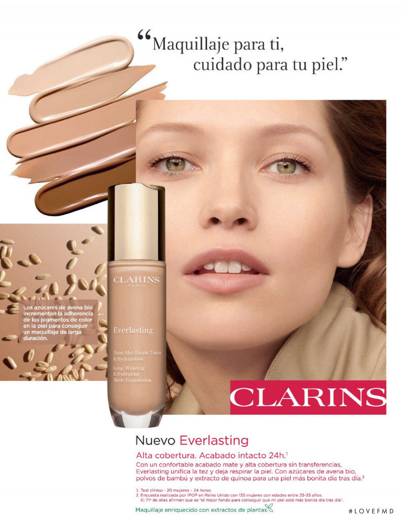 Clarins advertisement for Spring/Summer 2021