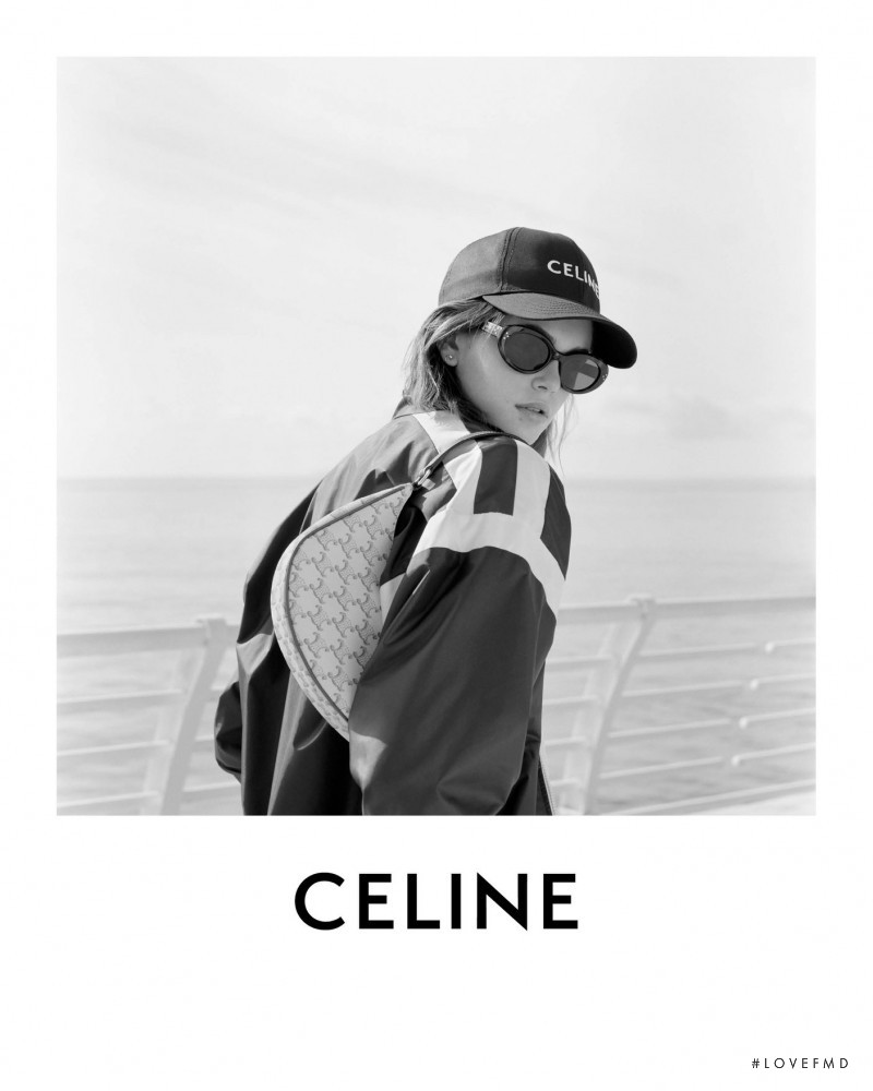 Kaia Gerber featured in  the Celine advertisement for Spring/Summer 2021