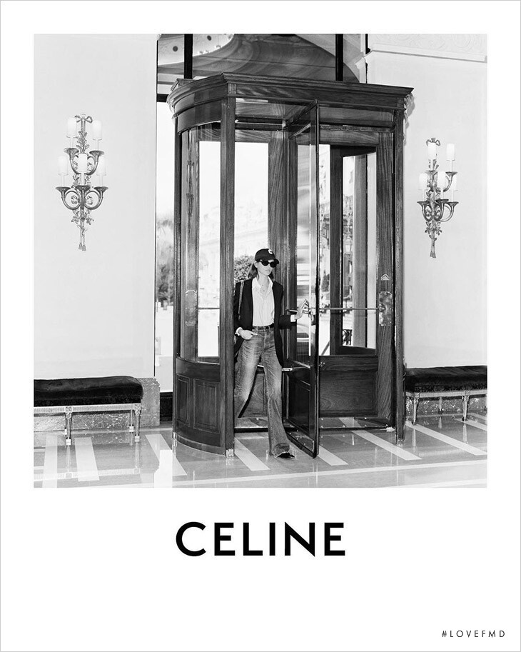 Kaia Gerber featured in  the Celine advertisement for Spring/Summer 2021