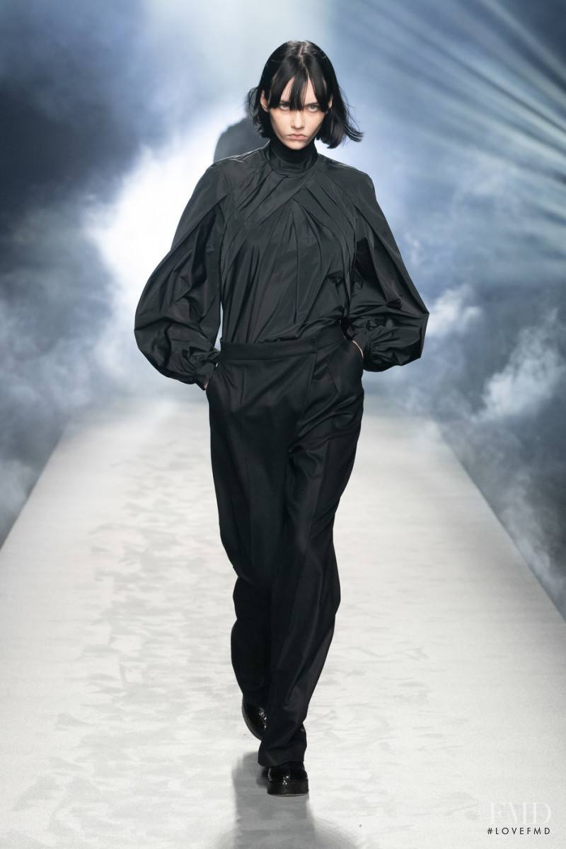 Sofia Steinberg featured in  the Alberta Ferretti fashion show for Autumn/Winter 2021
