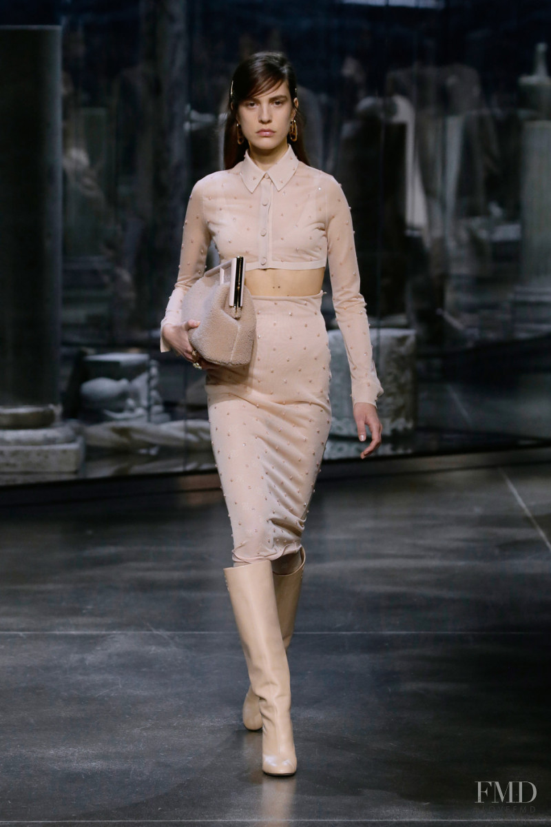 Denise Ascuet featured in  the Fendi fashion show for Autumn/Winter 2021