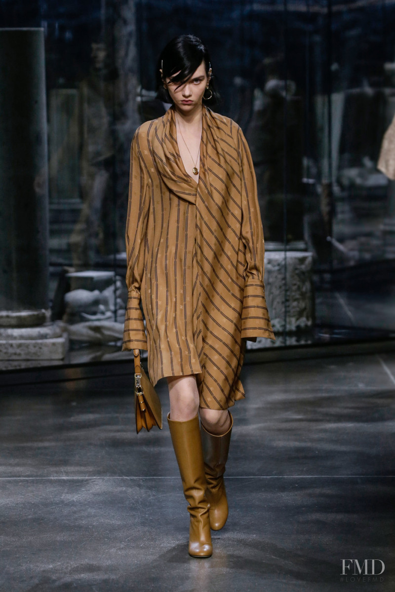 Sofia Steinberg featured in  the Fendi fashion show for Autumn/Winter 2021