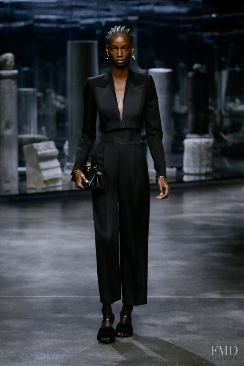 Shade Akinbobola featured in  the Fendi fashion show for Autumn/Winter 2021
