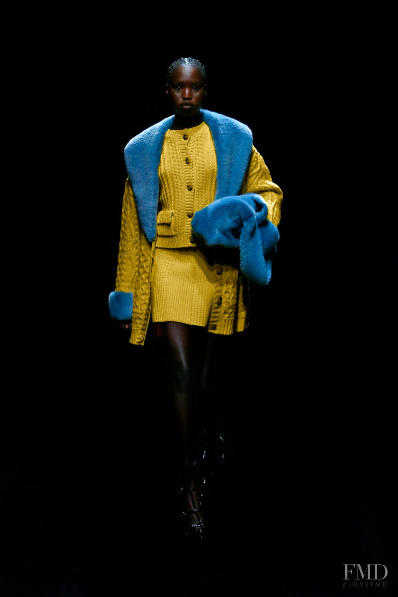 Adit Priscilla featured in  the Blumarine fashion show for Autumn/Winter 2021