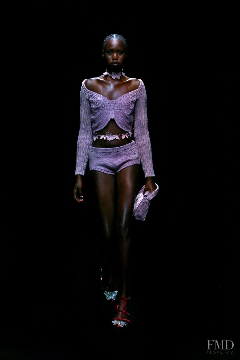 Adit Priscilla featured in  the Blumarine fashion show for Autumn/Winter 2021