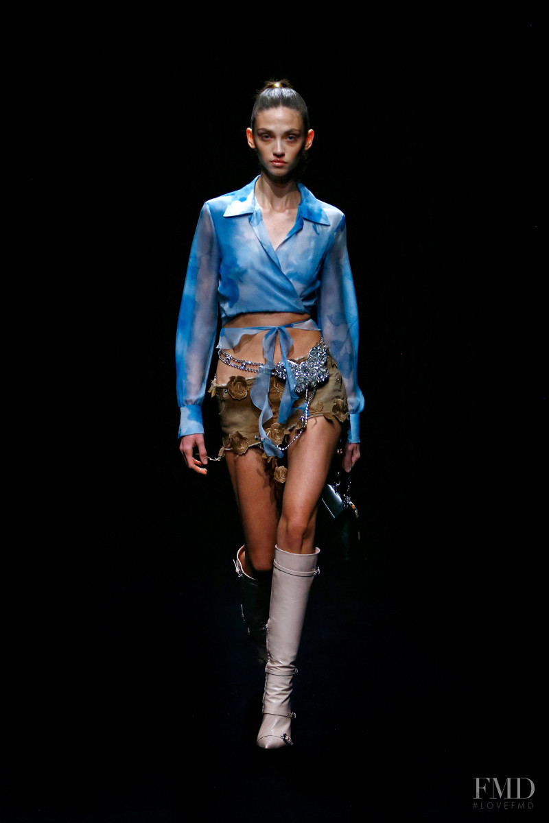 Krini Hernandez featured in  the Blumarine fashion show for Autumn/Winter 2021