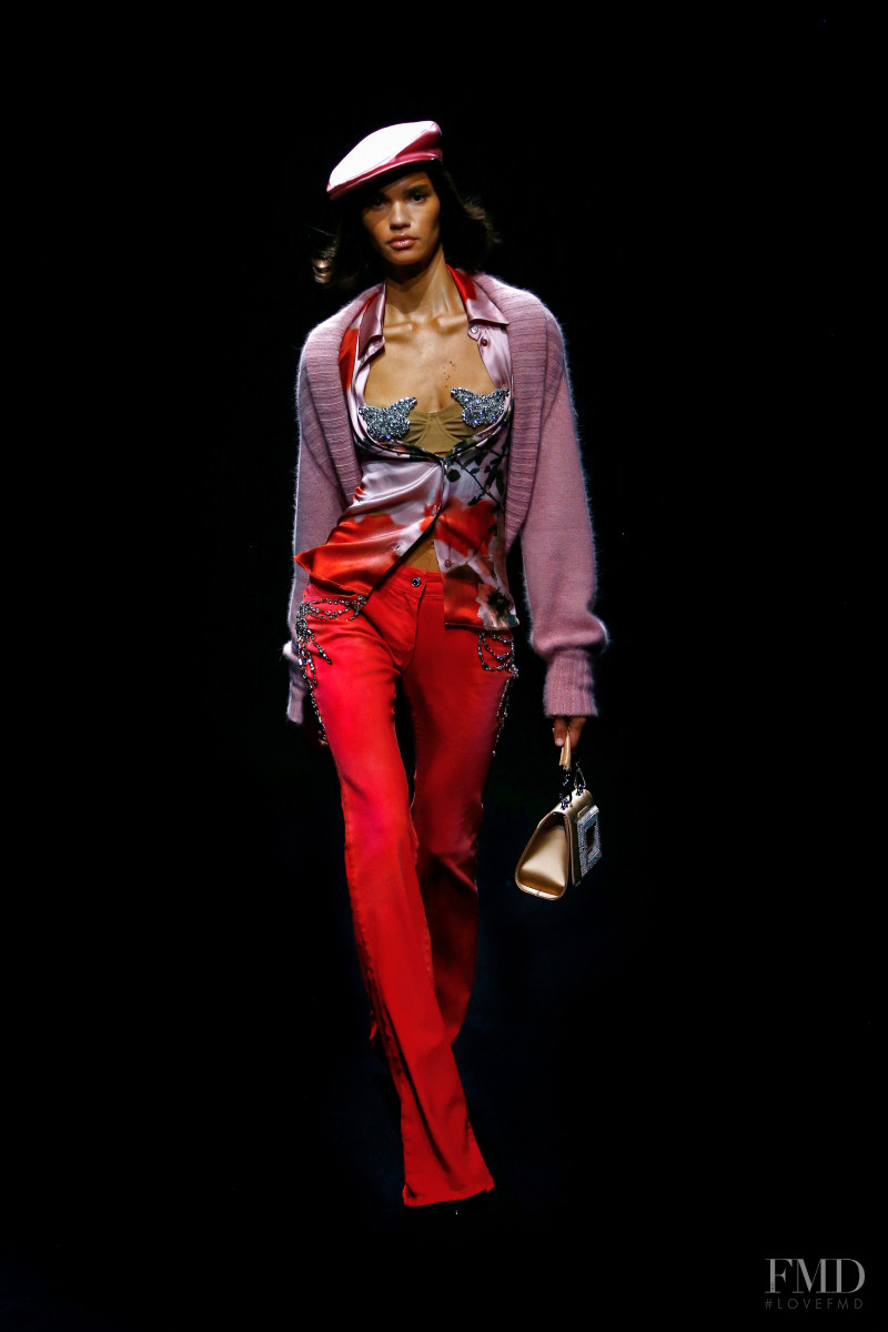 Barbara Valente featured in  the Blumarine fashion show for Autumn/Winter 2021