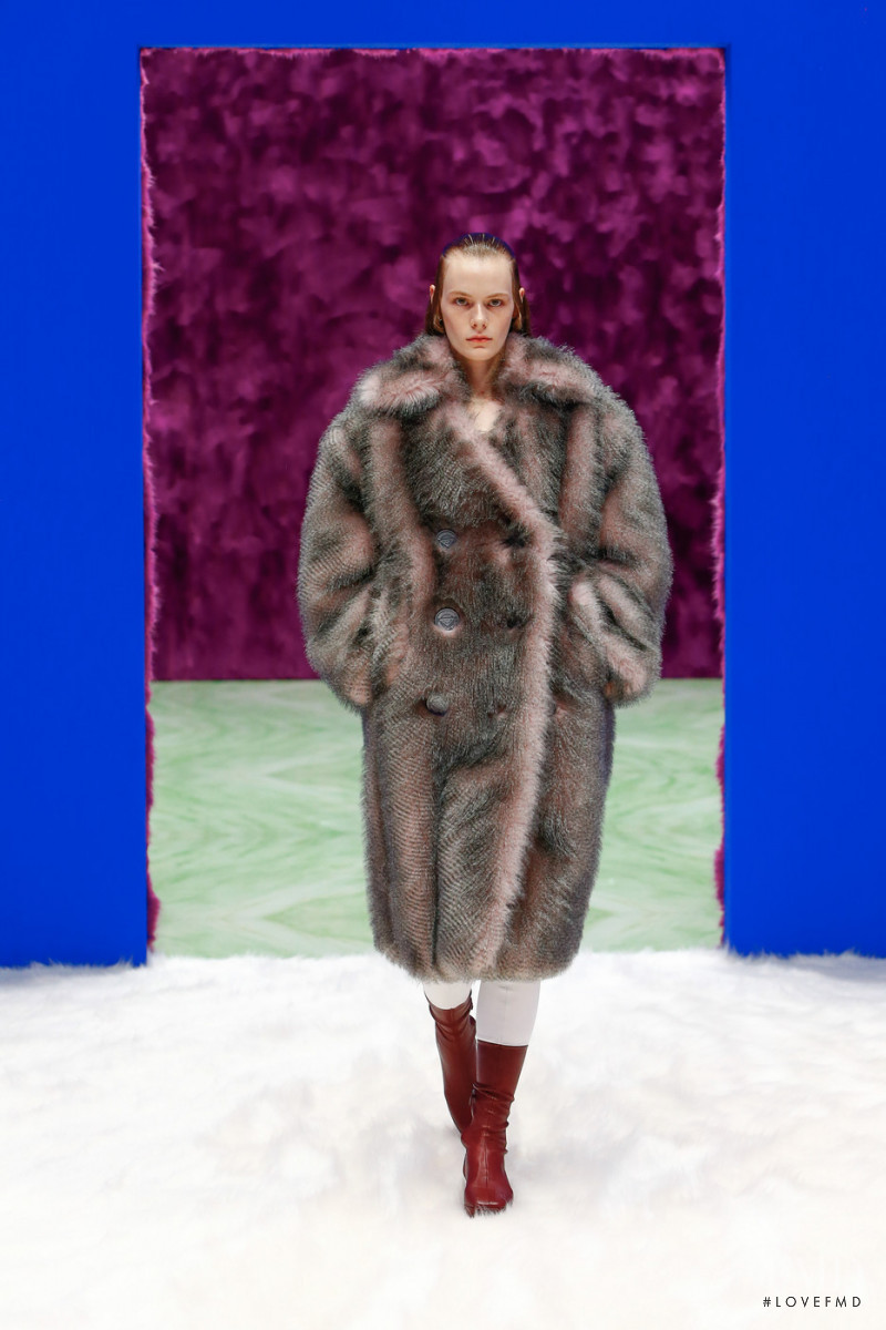 Hallie Hummer featured in  the Prada fashion show for Autumn/Winter 2021