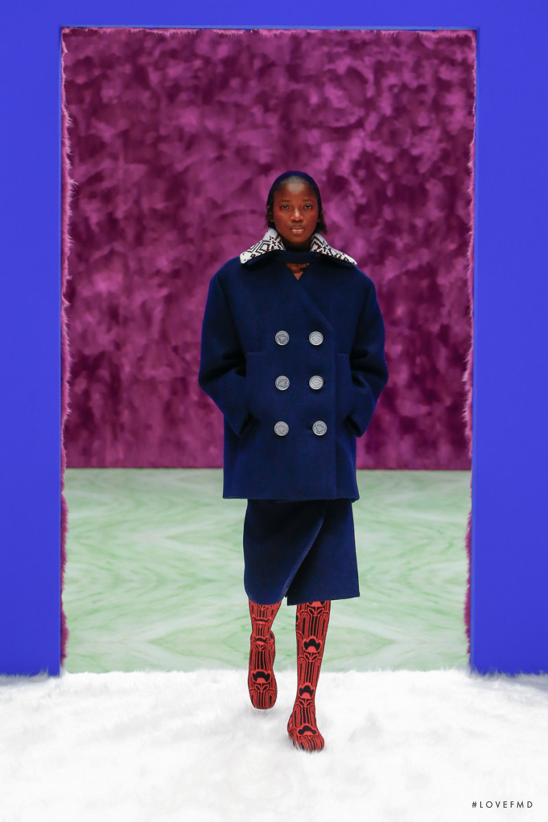 Tina Diedhiou featured in  the Prada fashion show for Autumn/Winter 2021