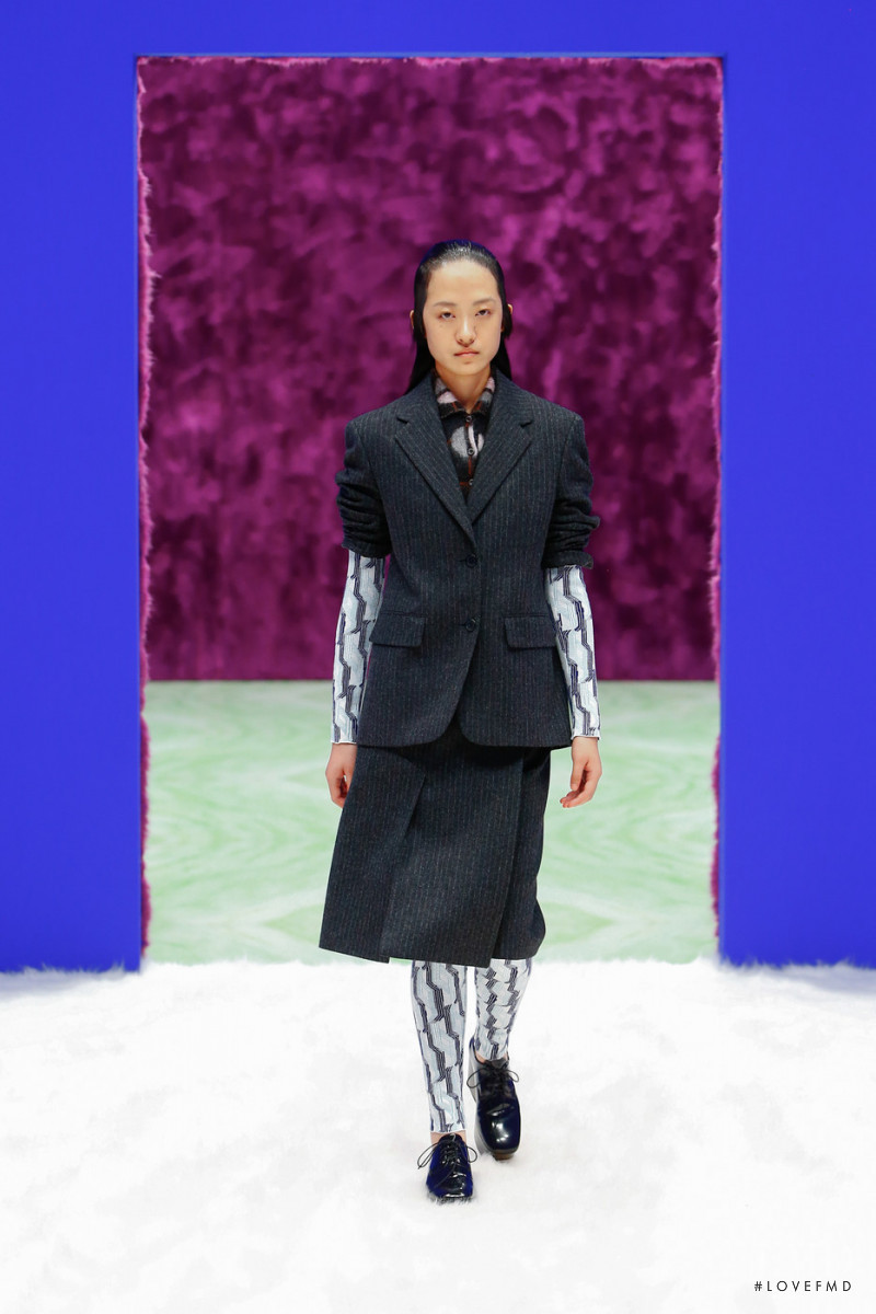 Willow Yang featured in  the Prada fashion show for Autumn/Winter 2021