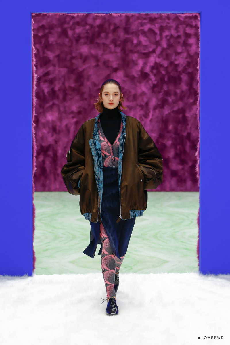 Rolf Schrader featured in  the Prada fashion show for Autumn/Winter 2021