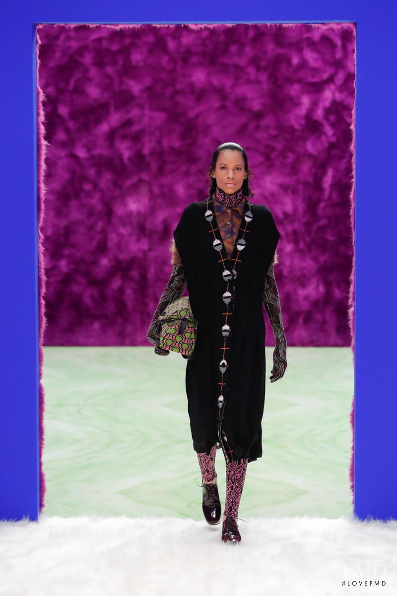 Danielle Austin featured in  the Prada fashion show for Autumn/Winter 2021