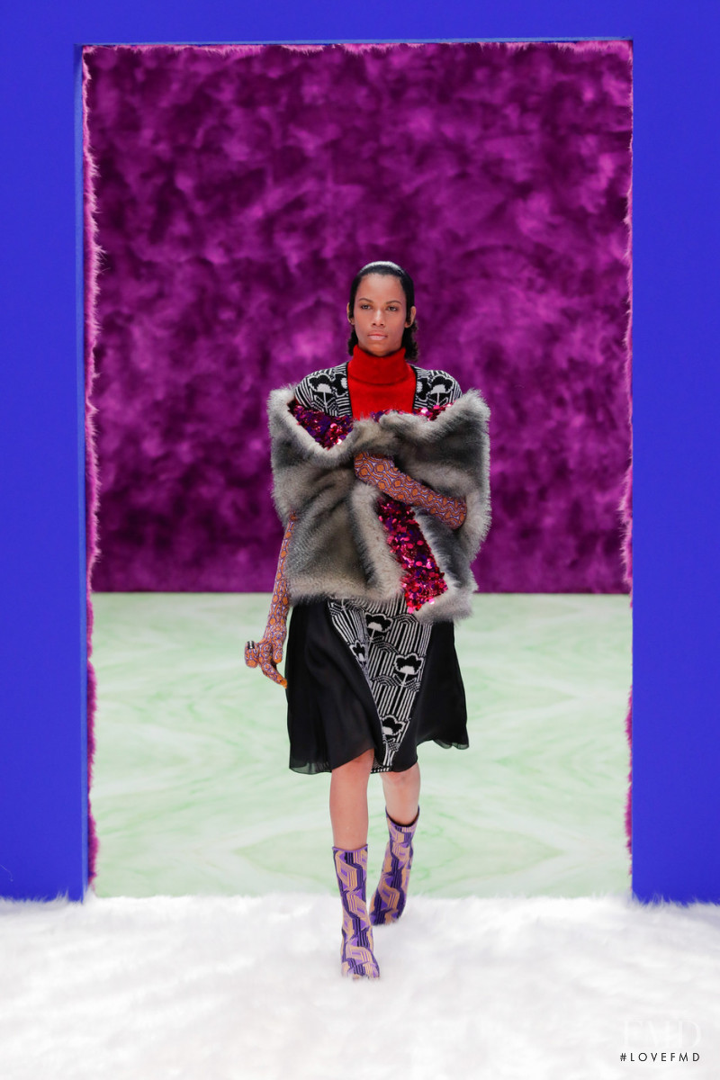 Danielle Austin featured in  the Prada fashion show for Autumn/Winter 2021