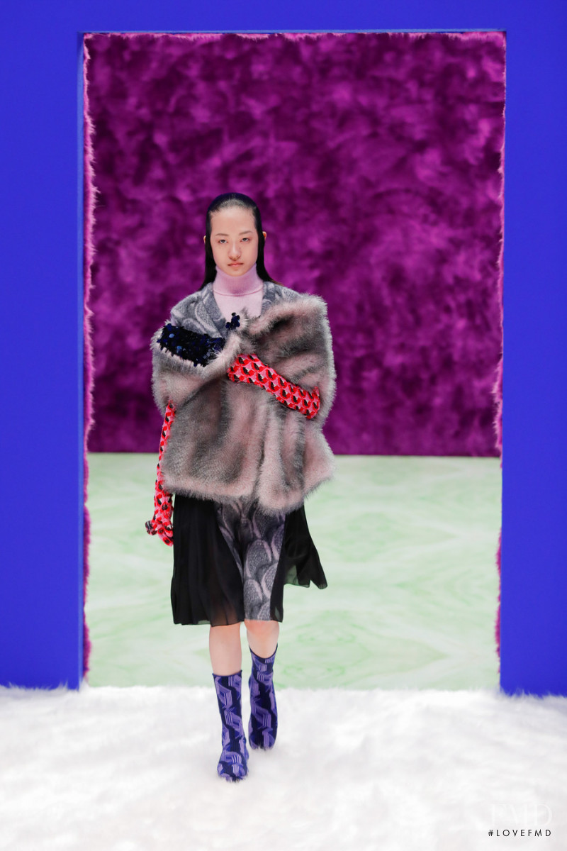 Willow Yang featured in  the Prada fashion show for Autumn/Winter 2021