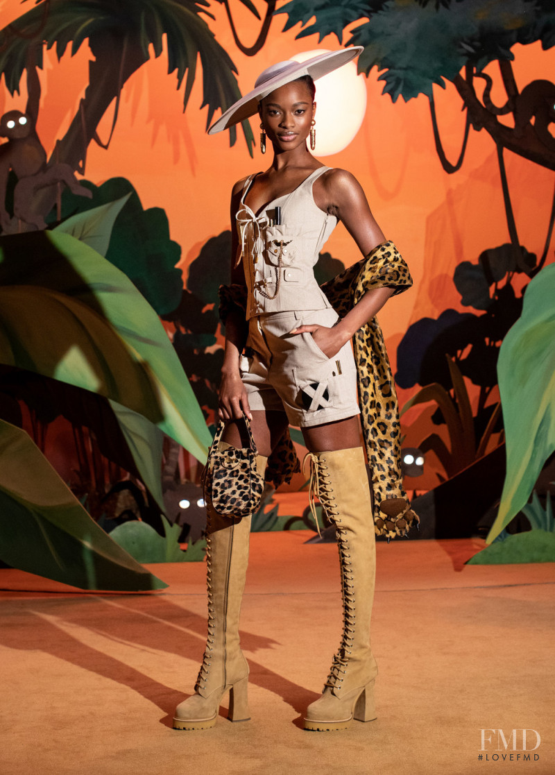 Mayowa Nicholas featured in  the Moschino lookbook for Autumn/Winter 2021