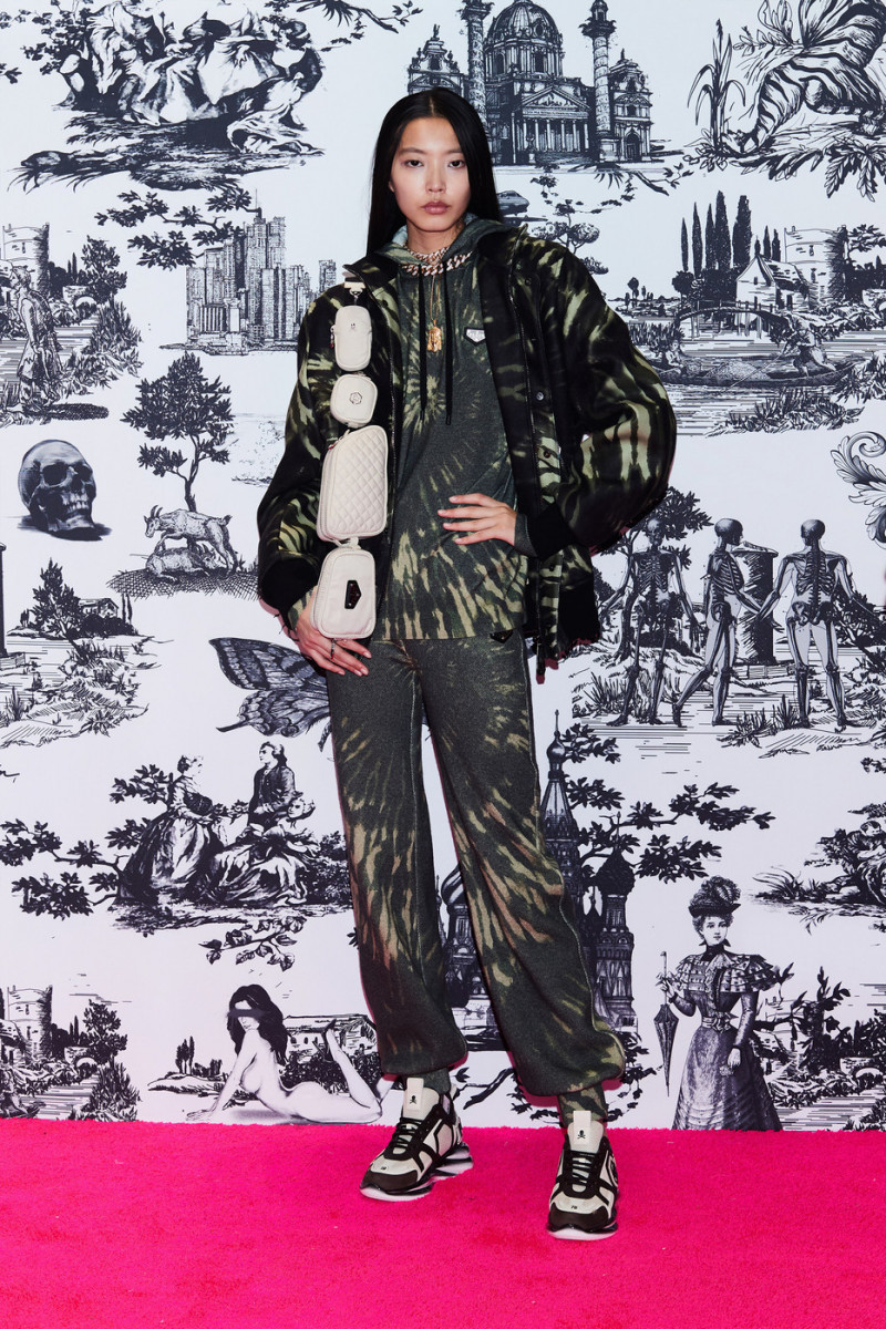 Amane Taniguchi featured in  the Philipp Plein lookbook for Autumn/Winter 2021