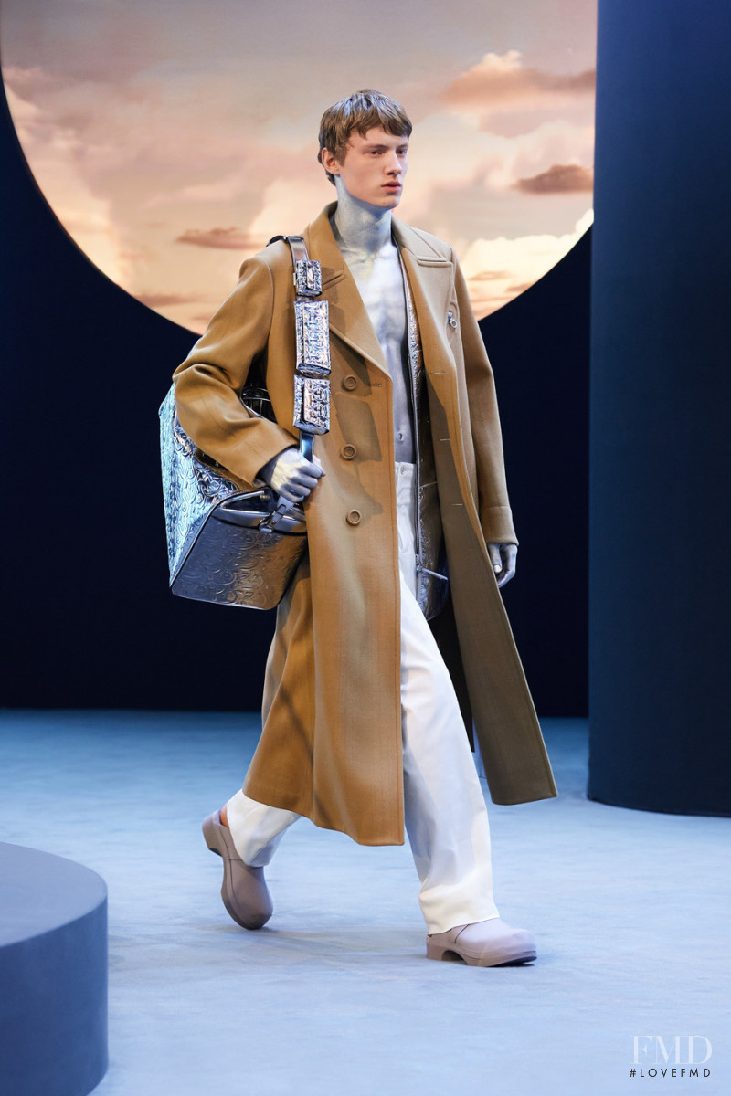Braien Vaiksaar featured in  the Salvatore Ferragamo fashion show for Autumn/Winter 2021