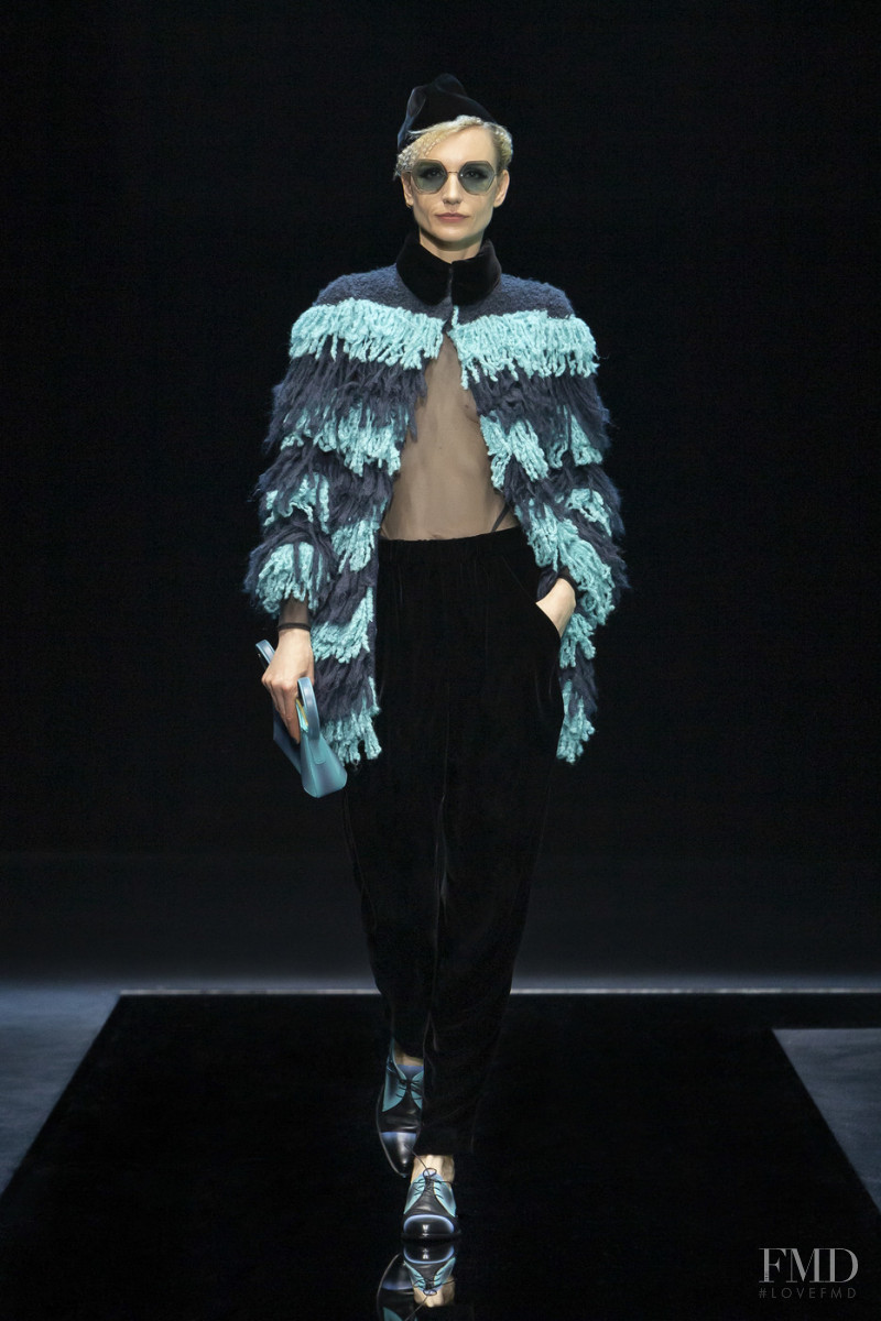 Agnese Zogla featured in  the Giorgio Armani fashion show for Autumn/Winter 2021
