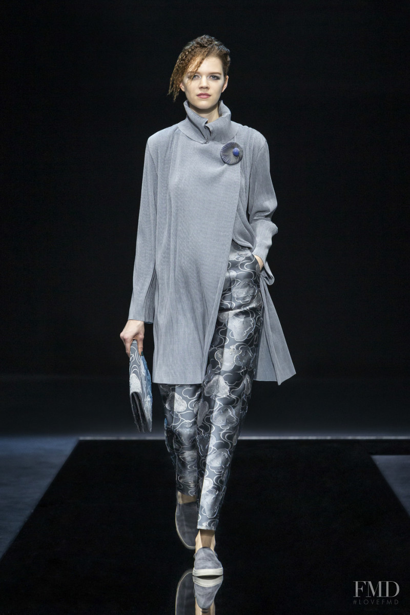 Antonia Wesseloh featured in  the Giorgio Armani fashion show for Autumn/Winter 2021