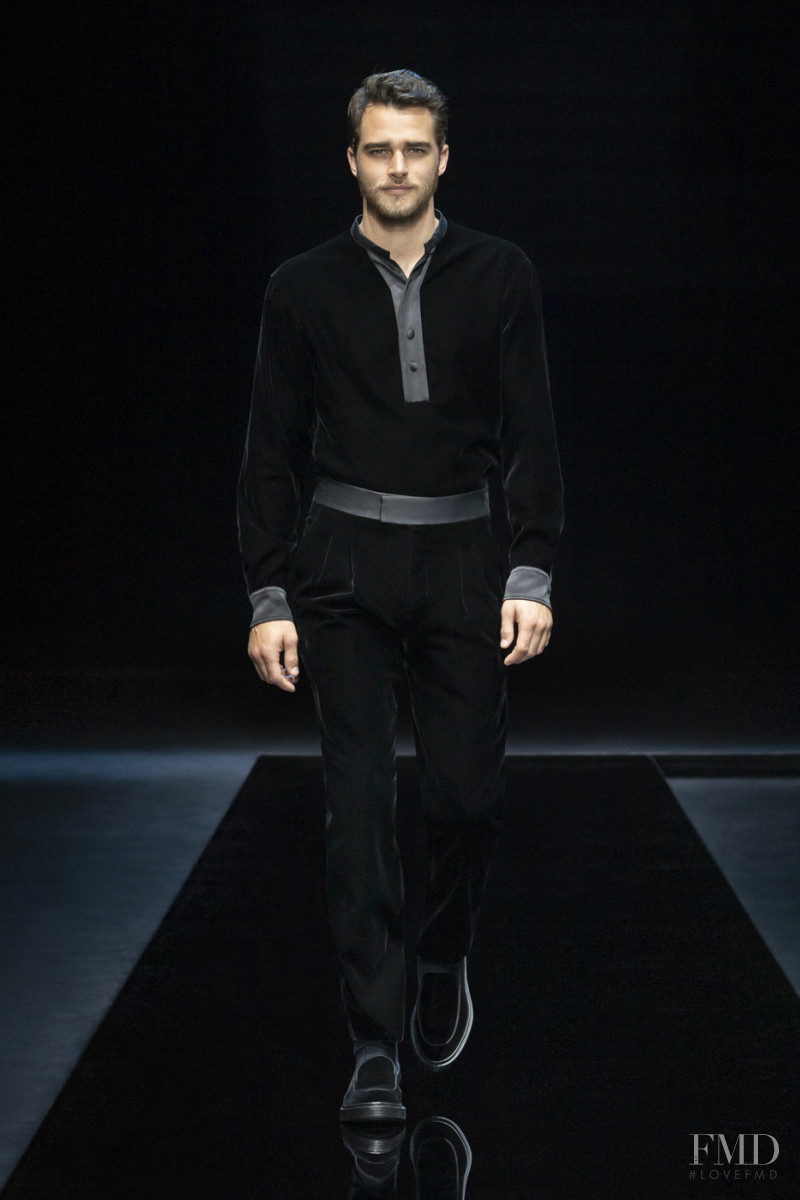 Pepe Barroso featured in  the Giorgio Armani fashion show for Autumn/Winter 2021