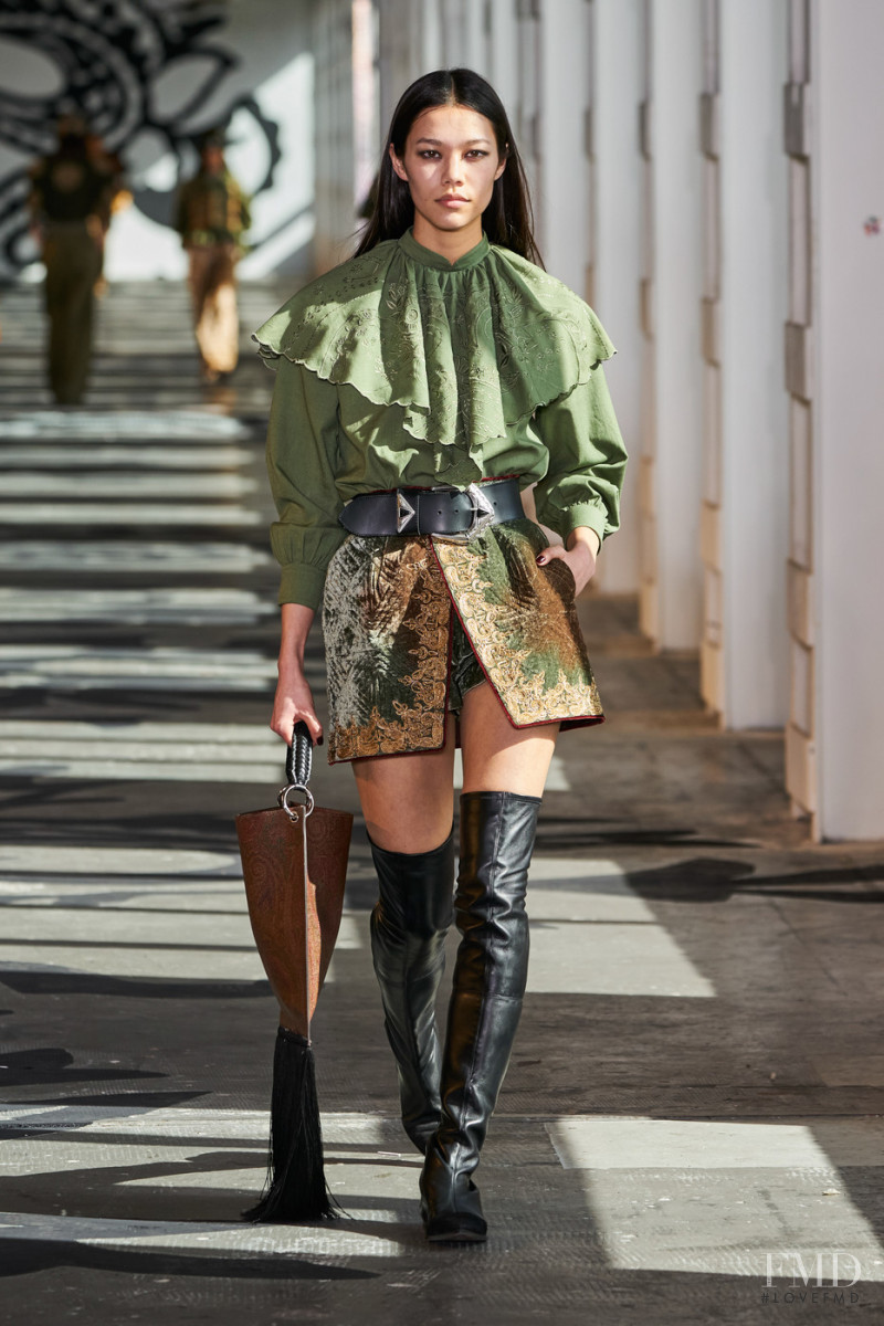 Jade Nguyen featured in  the Etro fashion show for Autumn/Winter 2021