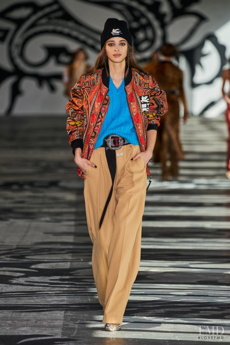 Alice Rosso featured in  the Etro fashion show for Autumn/Winter 2021