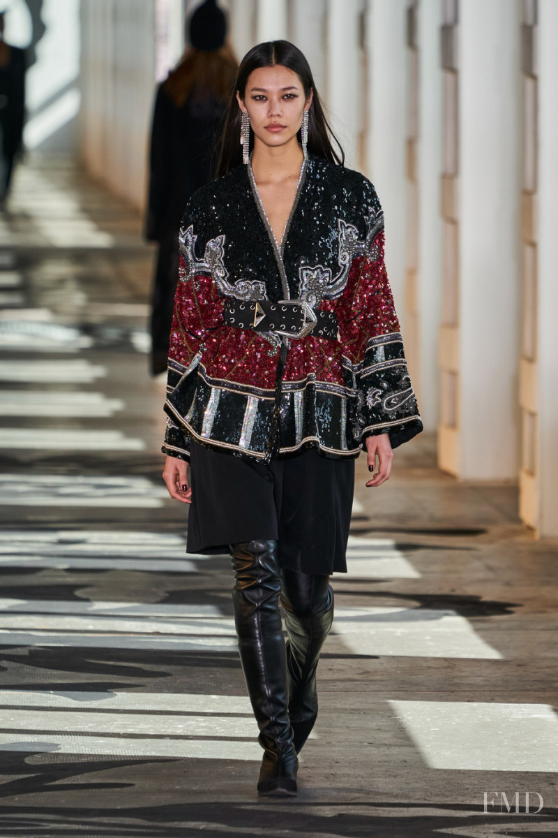 Jade Nguyen featured in  the Etro fashion show for Autumn/Winter 2021