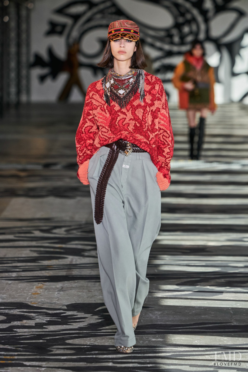 Loli Bahia featured in  the Etro fashion show for Autumn/Winter 2021