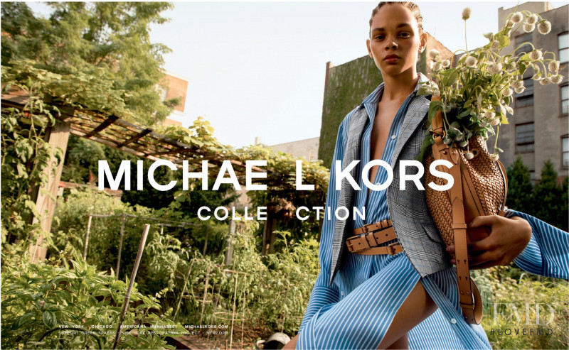Hiandra Martinez featured in  the Michael Kors Collection advertisement for Spring/Summer 2021