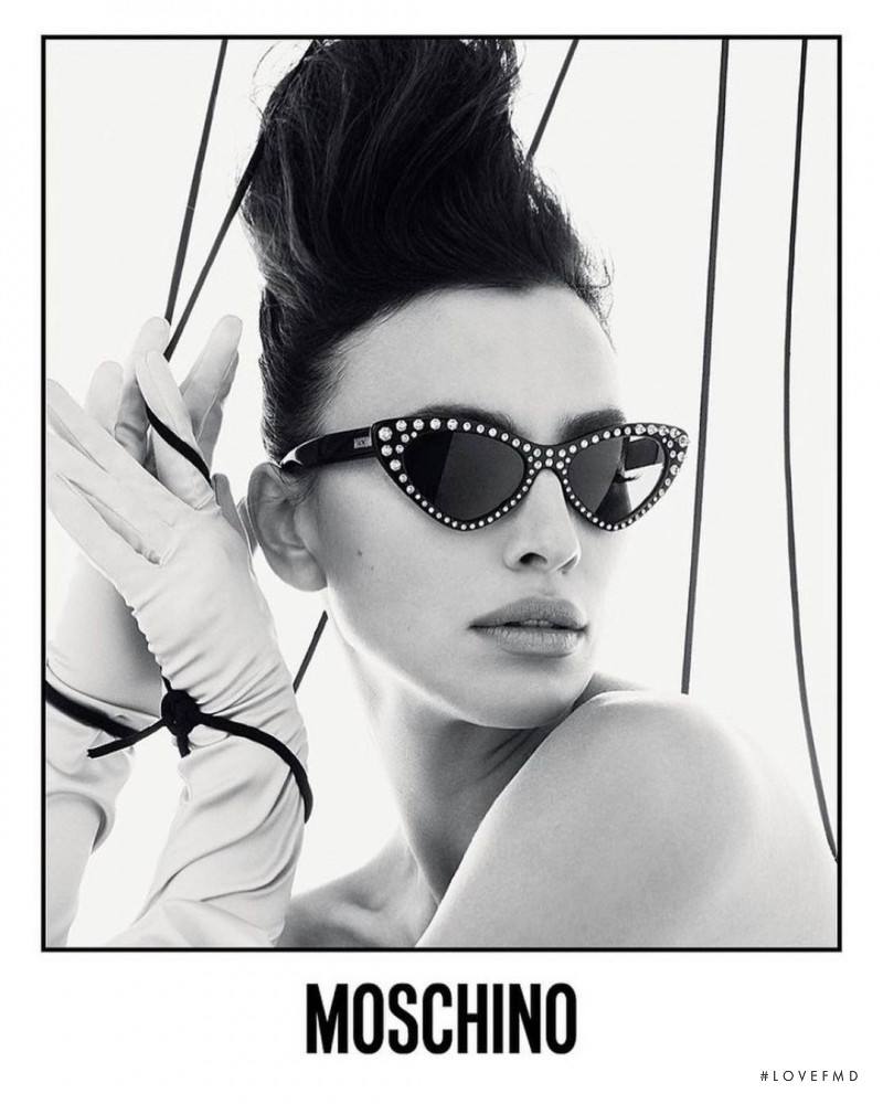 Irina Shayk featured in  the Moschino advertisement for Spring/Summer 2021