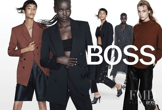 Adut Akech Bior featured in  the Hugo Boss advertisement for Spring/Summer 2021