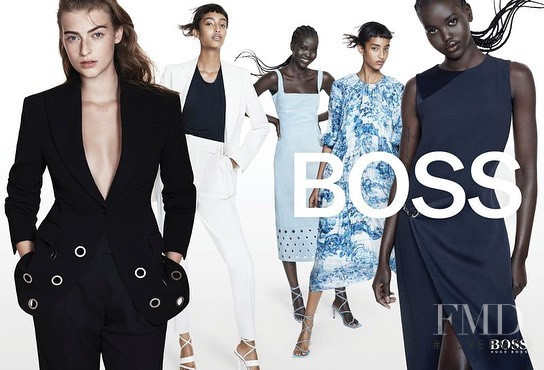 Adut Akech Bior featured in  the Hugo Boss advertisement for Spring/Summer 2021