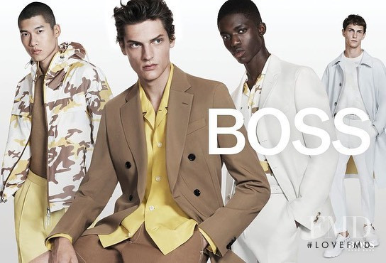 Mona Tougaard featured in  the Hugo Boss advertisement for Spring/Summer 2021