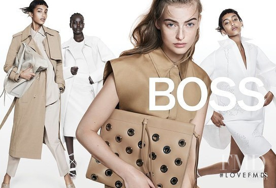 Adut Akech Bior featured in  the Hugo Boss advertisement for Spring/Summer 2021