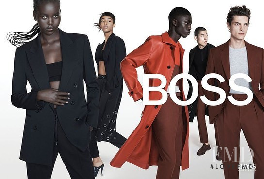 Adut Akech Bior featured in  the Hugo Boss advertisement for Spring/Summer 2021