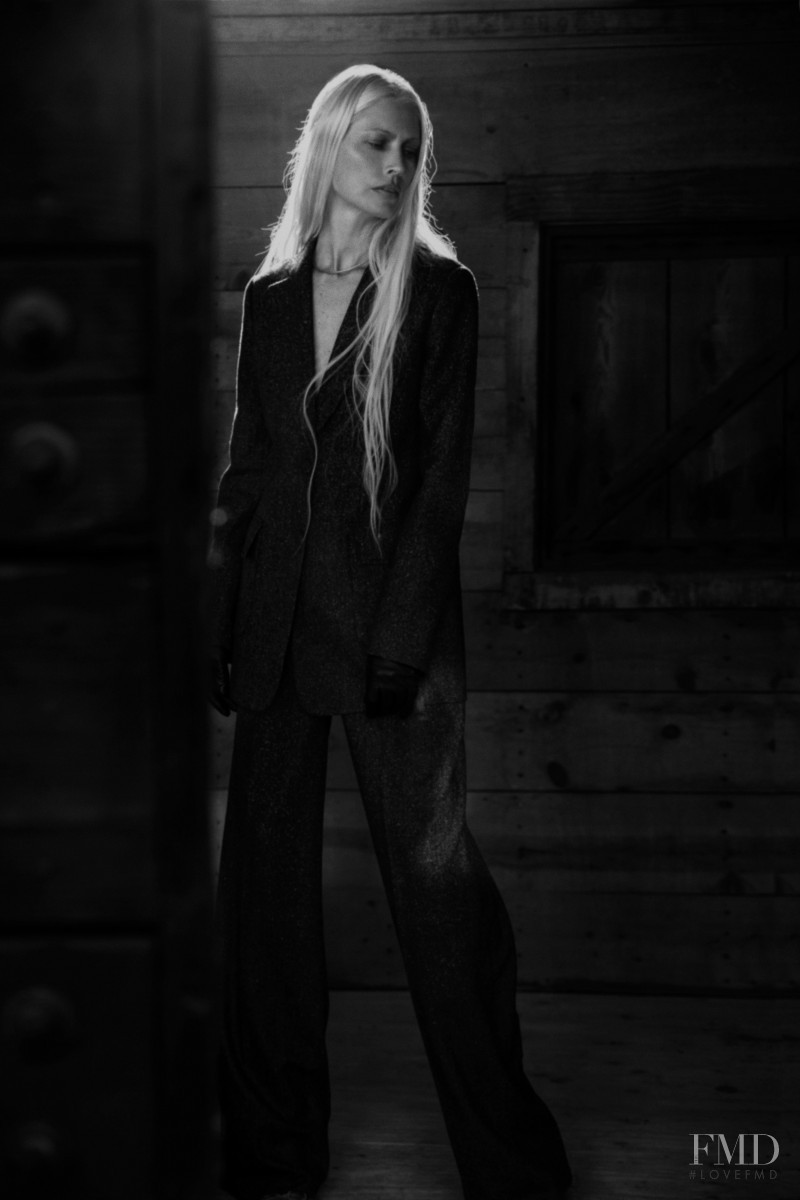 Kirsty Hume featured in  the Brock Collection lookbook for Autumn/Winter 2021