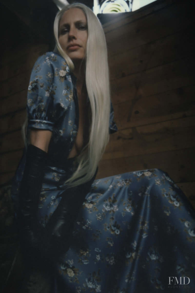 Kirsty Hume featured in  the Brock Collection lookbook for Autumn/Winter 2021