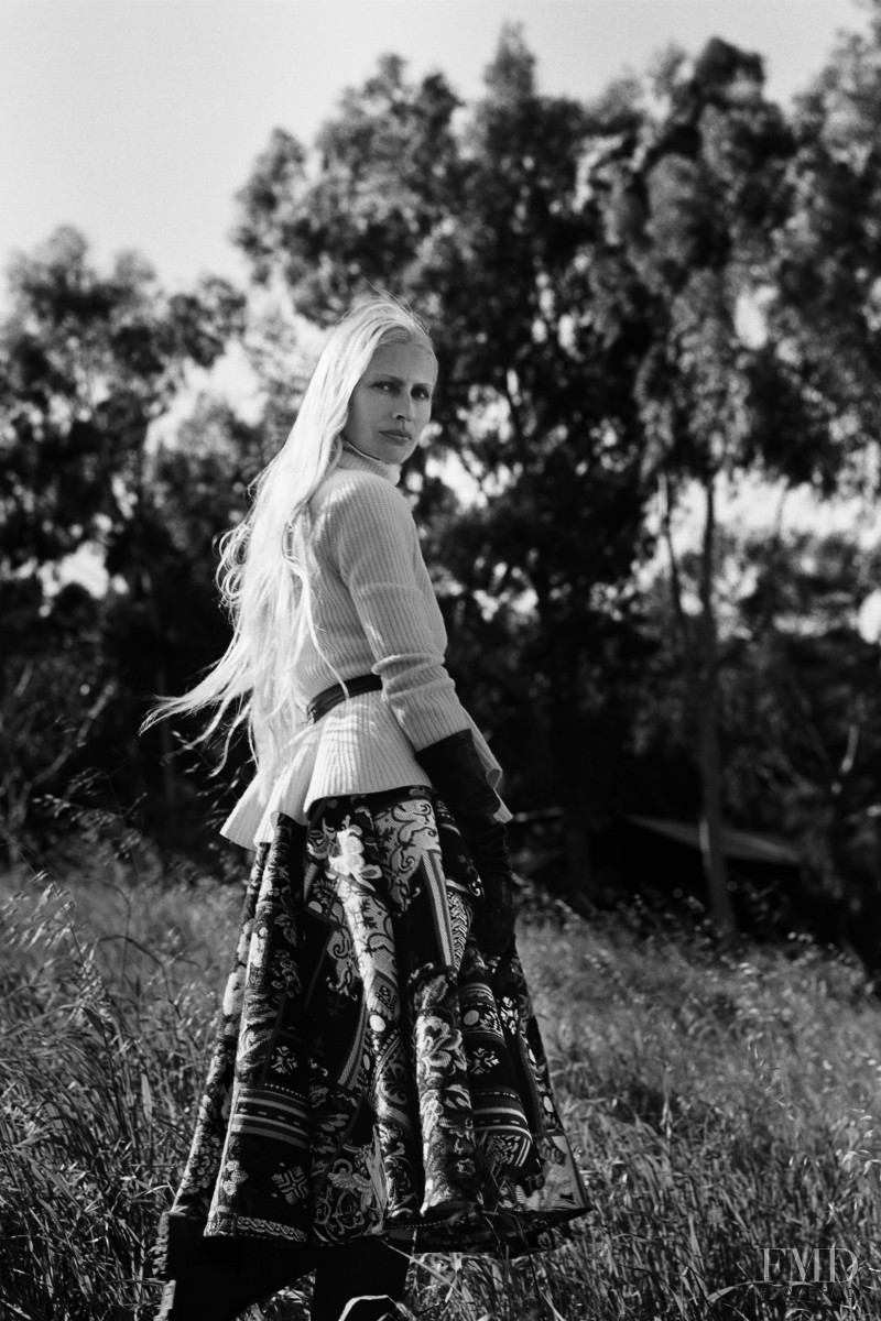 Kirsty Hume featured in  the Brock Collection lookbook for Autumn/Winter 2021