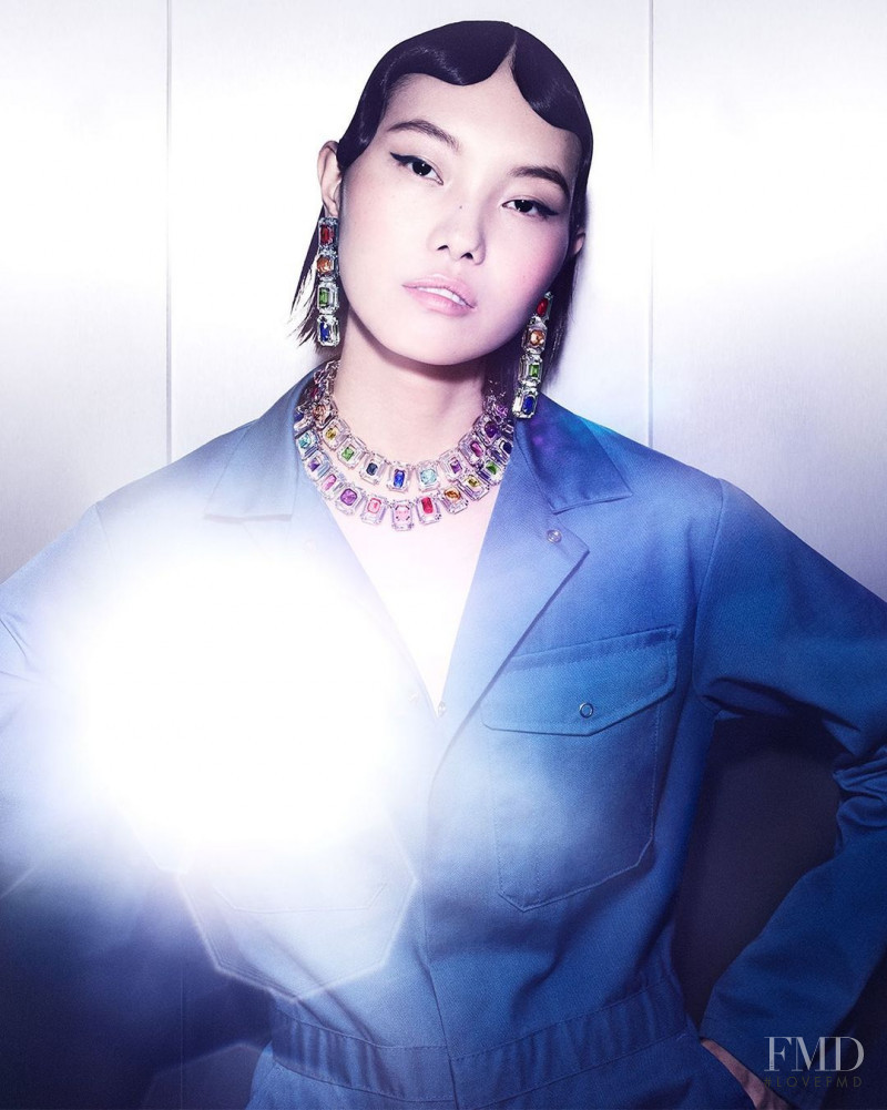 Maggie Cheng featured in  the Swarovski Collection I advertisement for Spring/Summer 2021