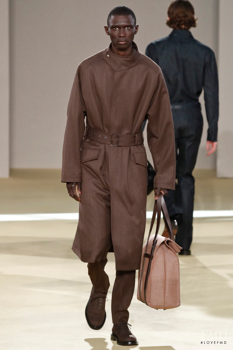 Fernando Cabral featured in  the Salvatore Ferragamo fashion show for Autumn/Winter 2020